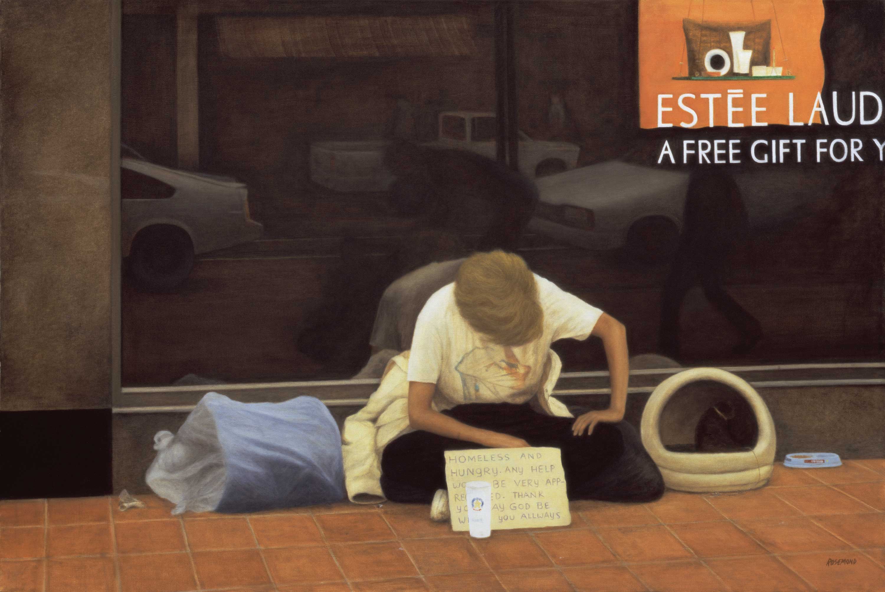  A Free Gift for You, 24 x 36 Original Oil 